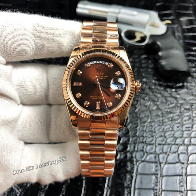 劳力士手表 Rolex星期日历型daydate系列 36mm eta2836全自动机械机芯女士腕表 gjs1861